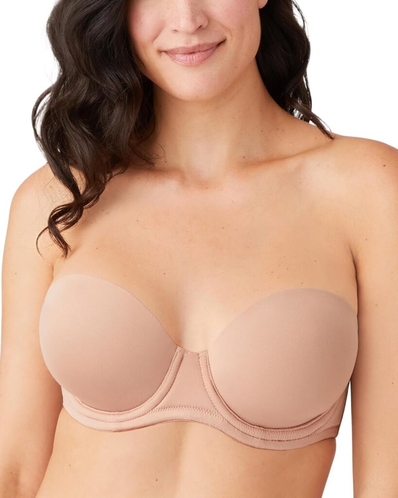 Wacoal Red Carpet Convertible Strapless Bra product shot showing the multi-way straps and silicone band